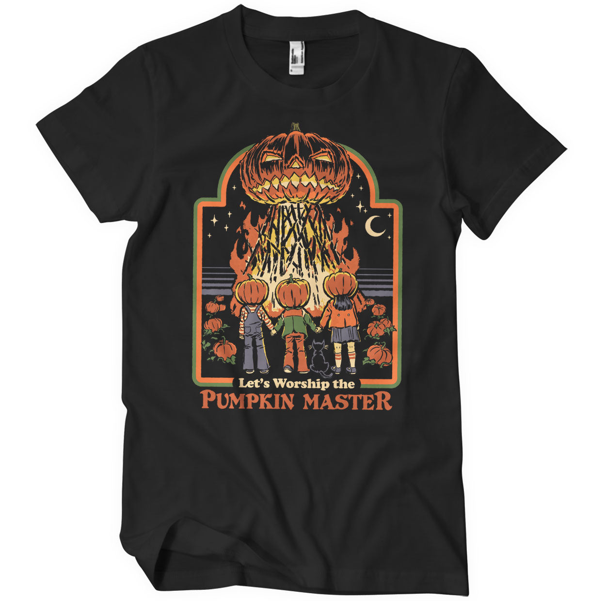 Offiziell lizenziertes Steven Rhodes - Worship The Pumpkin Master Herren T-Shirt - Bild 2 von 2