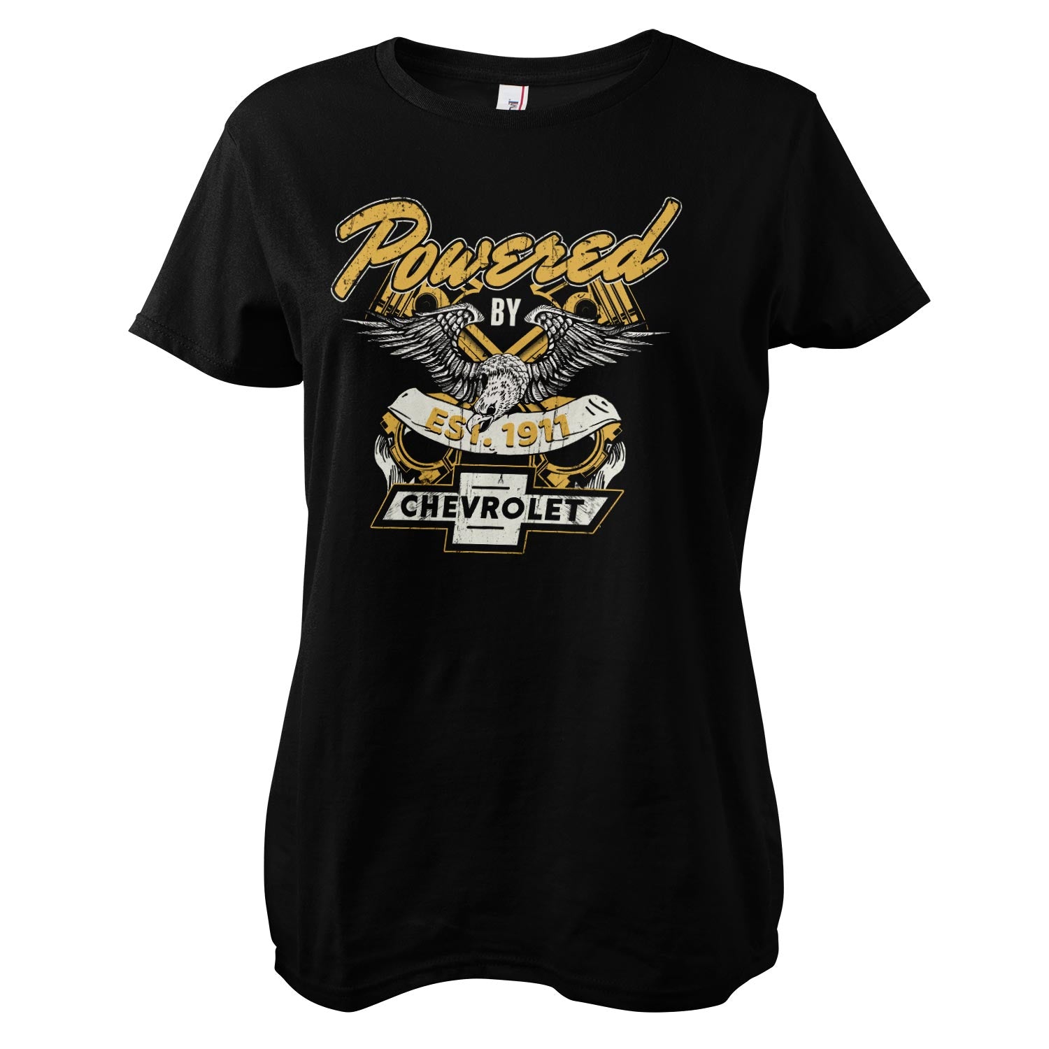 Officially Licensed Chevrolet - Powered By Chevrolet Women T-Shirt - Picture 3 of 4
