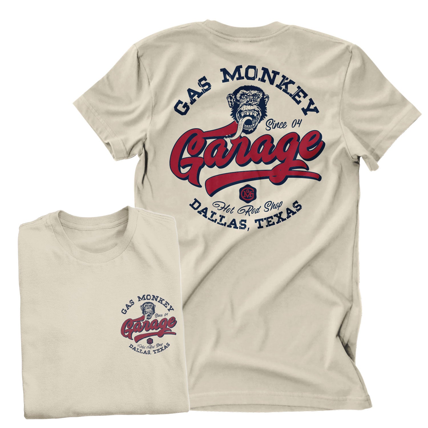 Offiziell lizenziertes Gas Monkey Garage - Hot Rod Shop Logo Herren T-Shirt - Bild 2 von 5