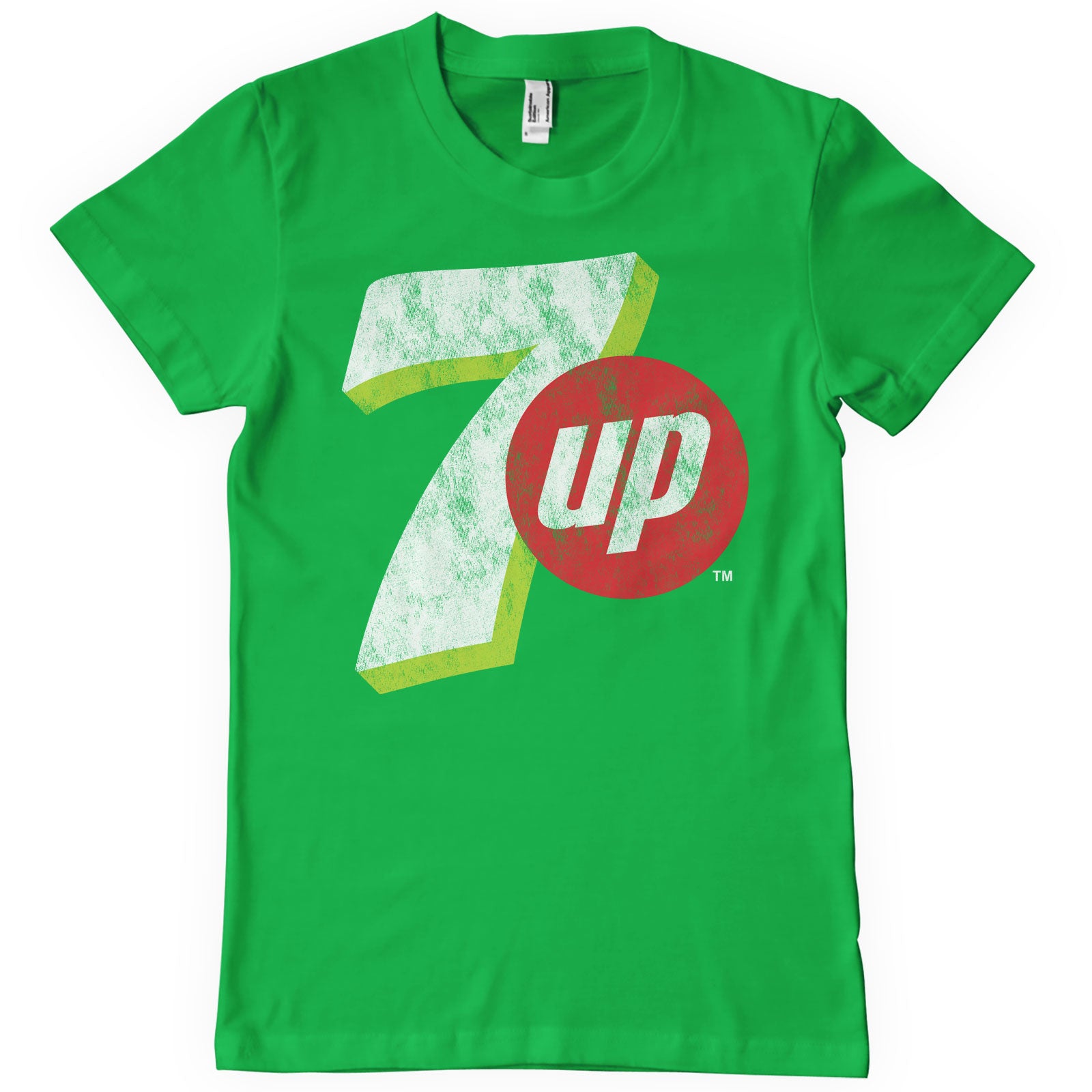 Camiseta para hombre con licencia oficial 7UP - 7-UP con logotipo lavado - Imagen 2 de 2
