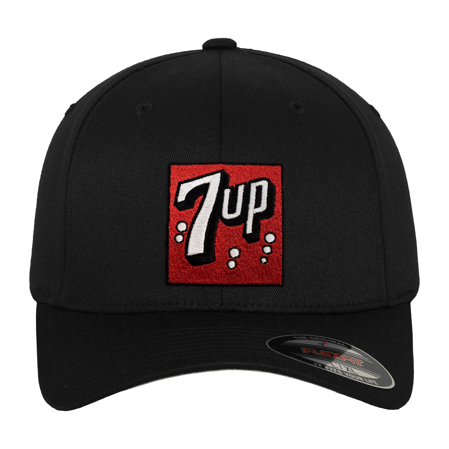 Officially Licensed 7UP - Retro Logo Patch Baseball Cap Flexfit Baseball Cap - Picture 2 of 4