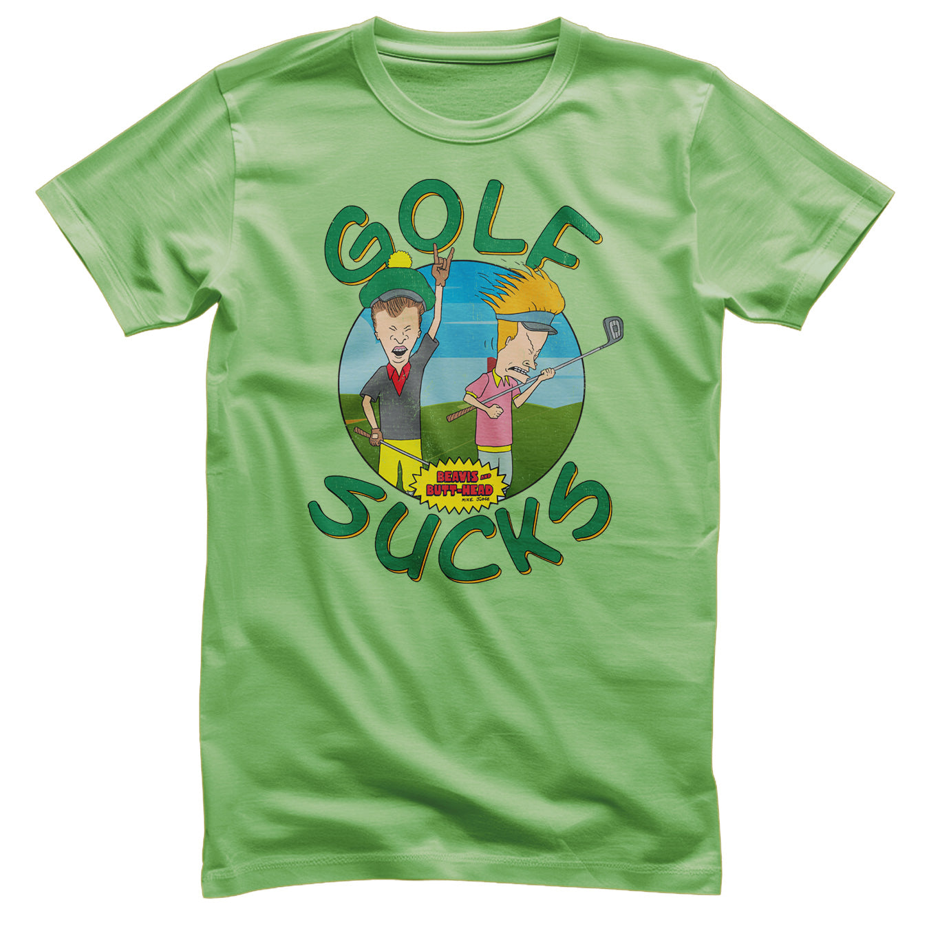 Officially Licensed Beavis and Butt-Head - Golf Sucks Mens T-Shirt - Picture 8 of 14