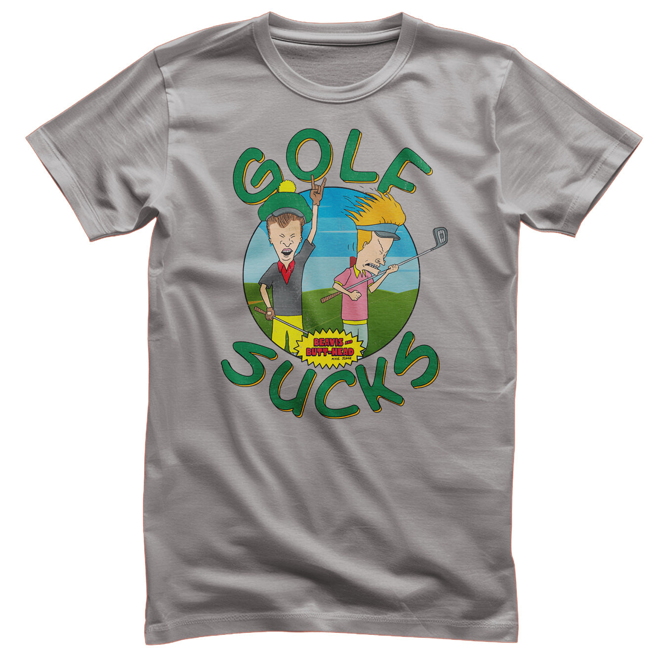 Officially Licensed Beavis and Butt-Head - Golf Sucks Mens T-Shirt - Picture 12 of 14