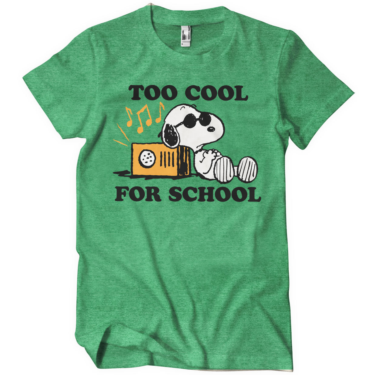 Officially Licensed Peanuts - Snoopy - Too Cool For School Mens T-Shirt - Picture 13 of 13