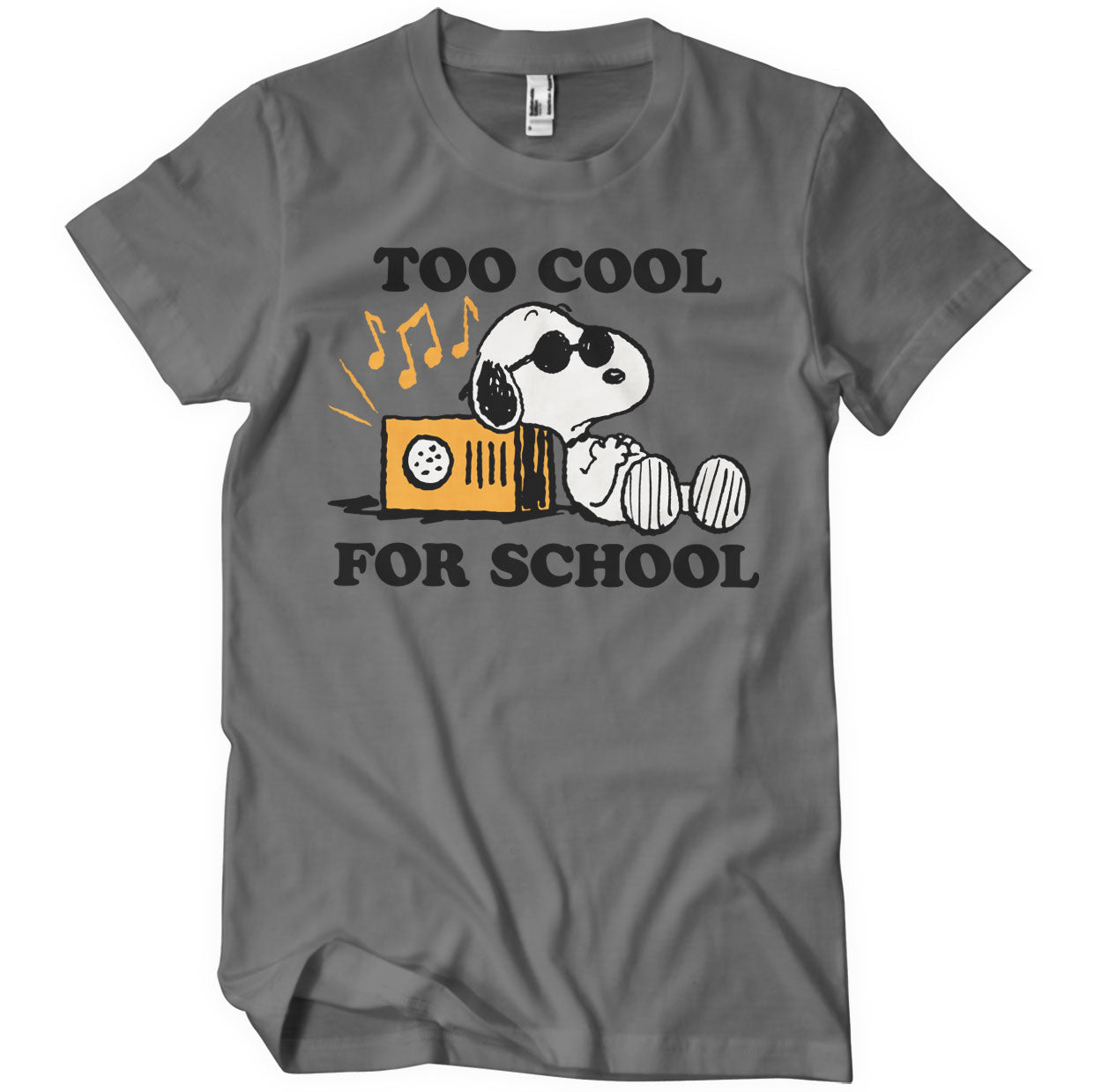 Officially Licensed Peanuts - Snoopy - Too Cool For School Mens T-Shirt - Picture 2 of 13