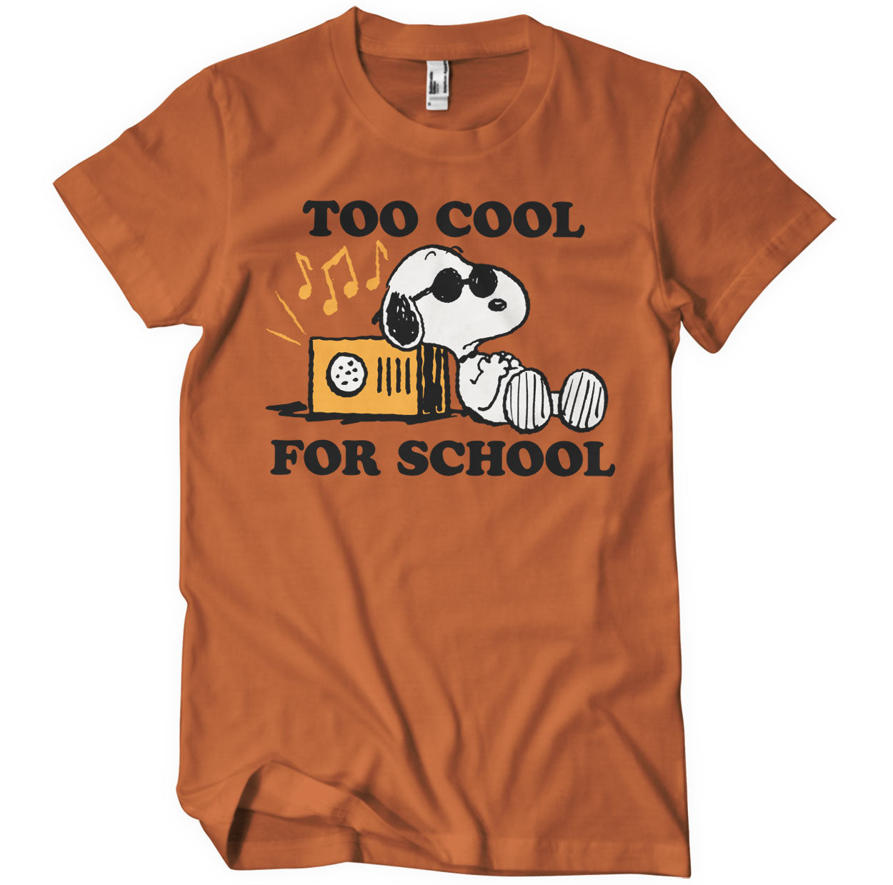 Officially Licensed Peanuts - Snoopy - Too Cool For School Mens T-Shirt - Picture 5 of 13