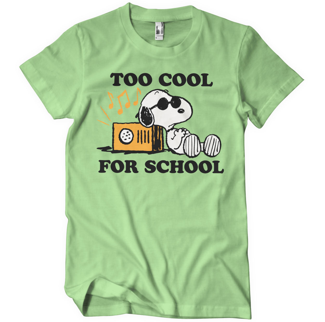 Officially Licensed Peanuts - Snoopy - Too Cool For School Mens T-Shirt - Picture 8 of 13