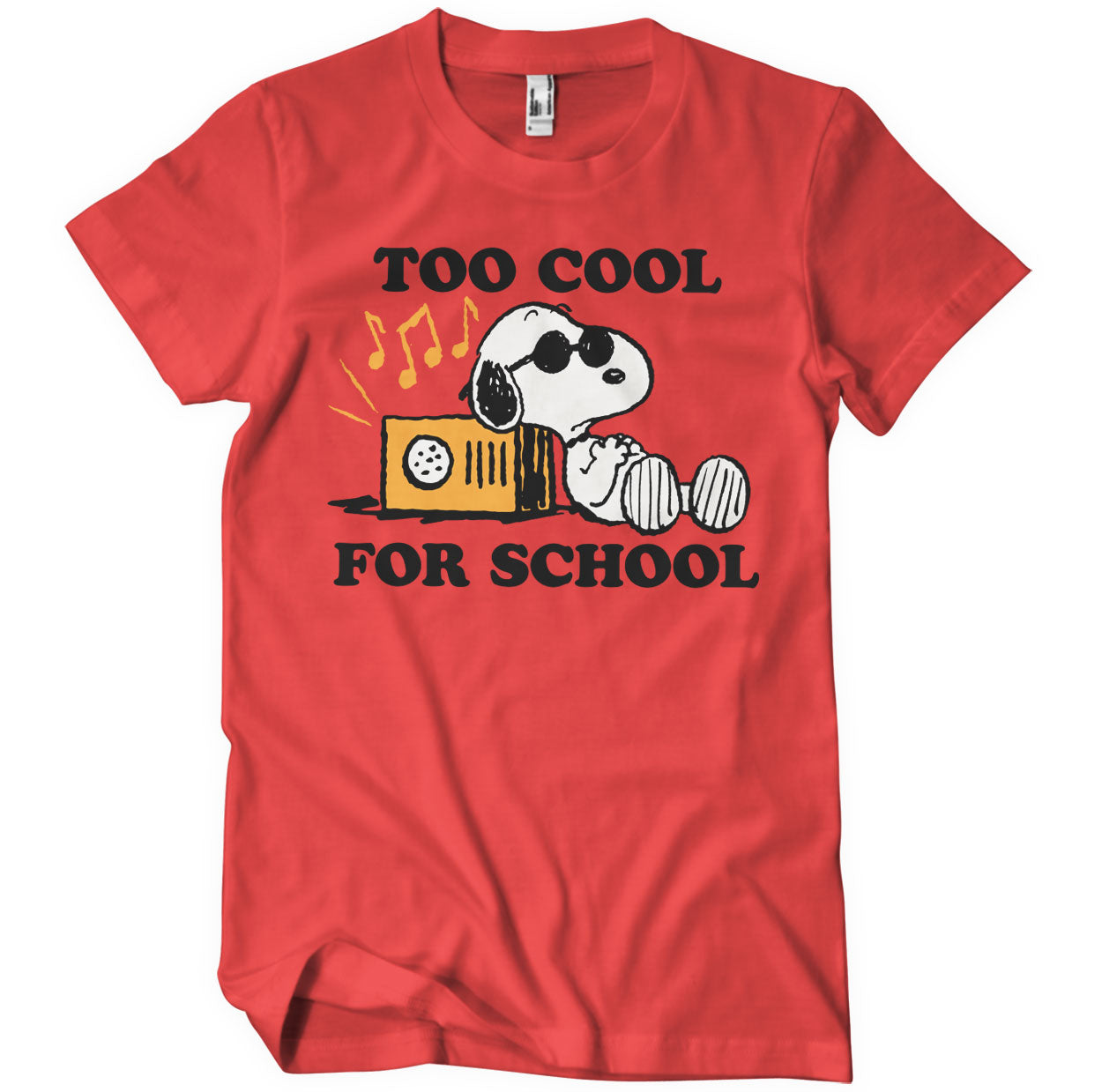 Officially Licensed Peanuts - Snoopy - Too Cool For School Mens T-Shirt - Picture 9 of 13