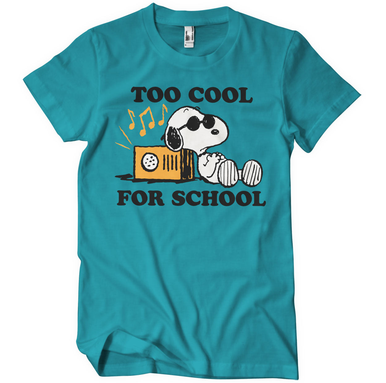 Officially Licensed Peanuts - Snoopy - Too Cool For School Mens T-Shirt - Picture 12 of 13