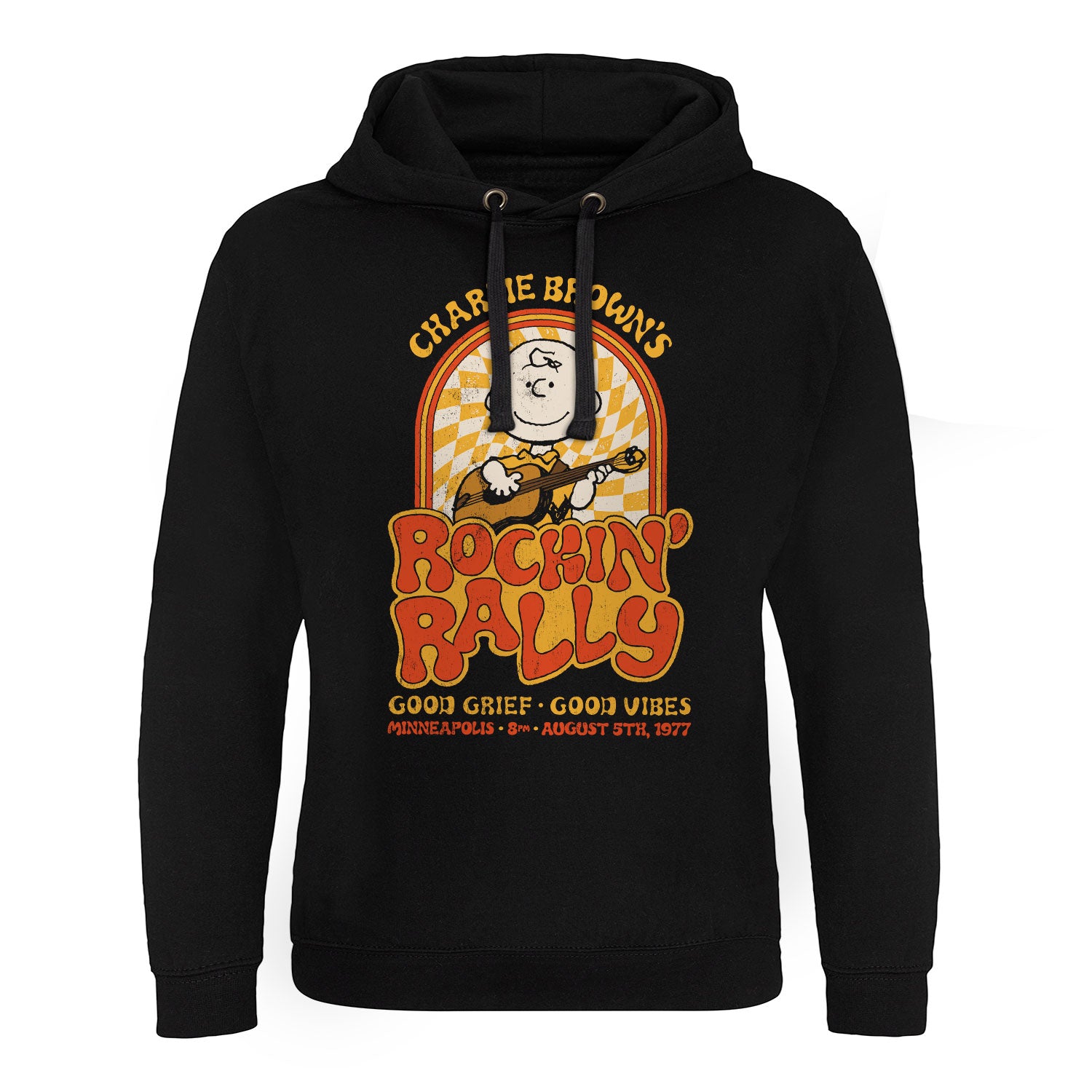 Officially Licensed Peanuts - Charlie Browns Rockin Rally Epic Hoodie - Picture 2 of 2