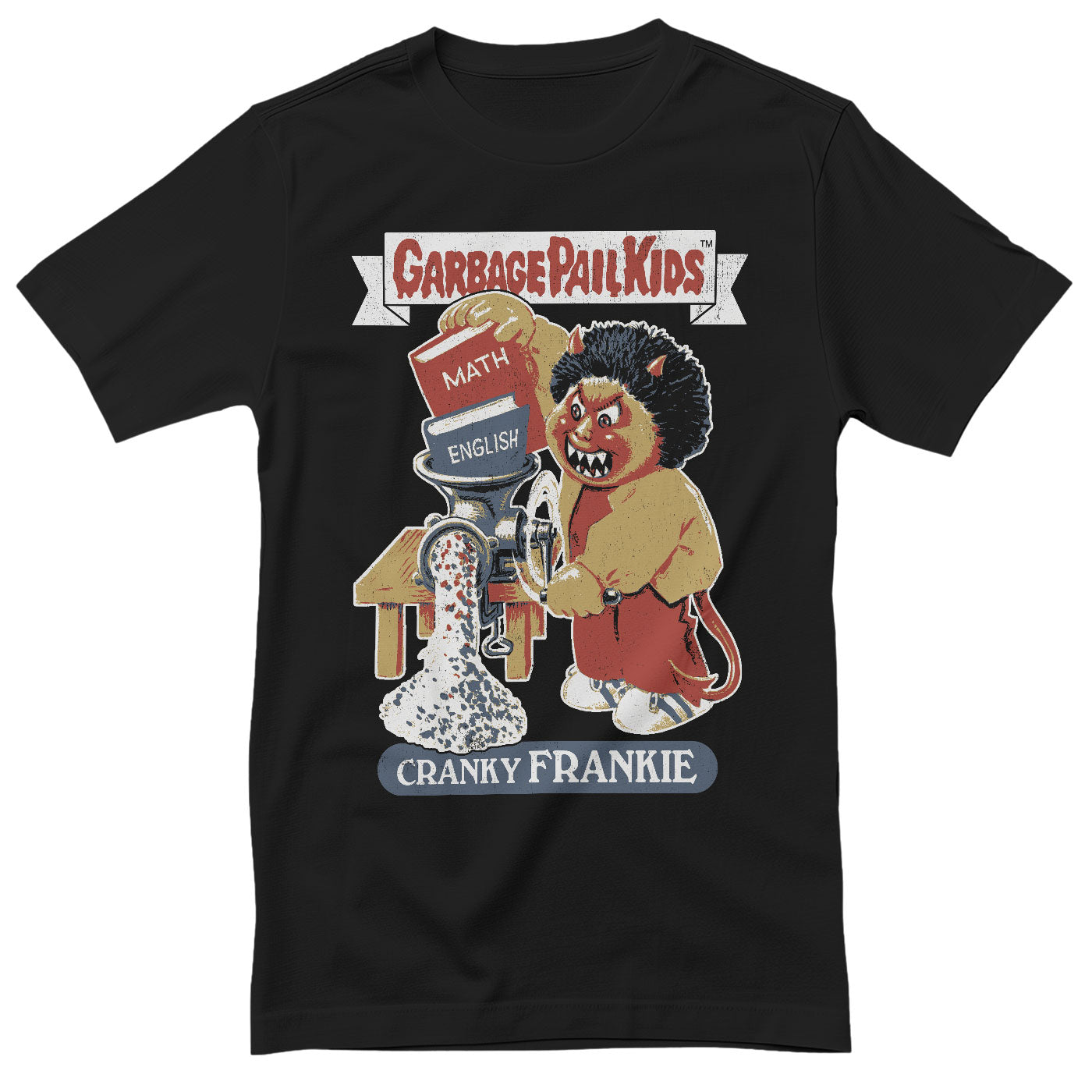 Officially Licensed Garbage Pail Kids – Cranky Frankie Mens T-Shirt